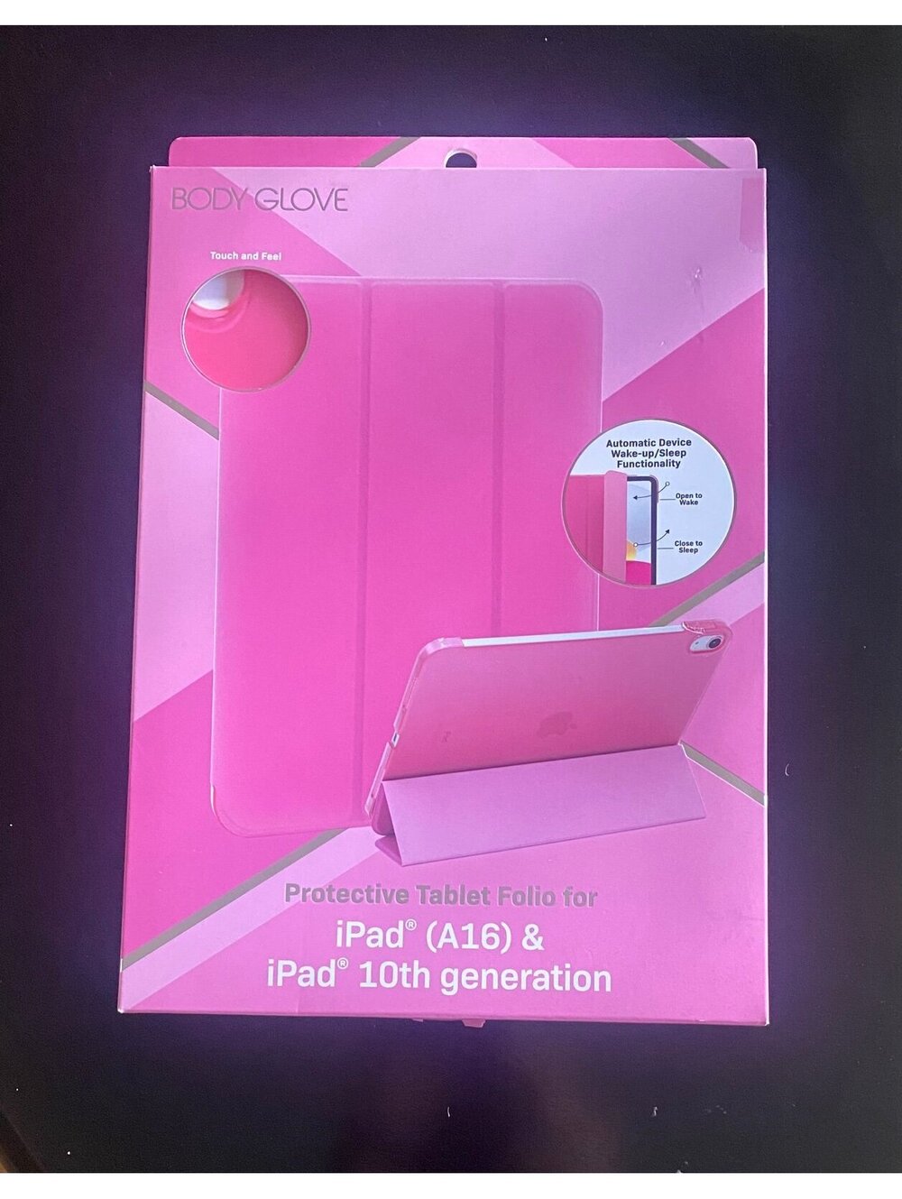 Body Glove Tablet Folio Case for iPad A16/iPad 10th generation Bright Pink
